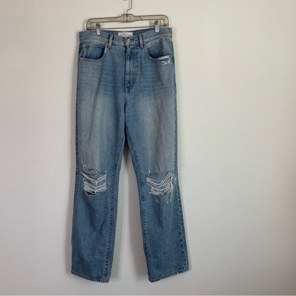 SLVRLake womens Blue London long time coming distressed jeans 29